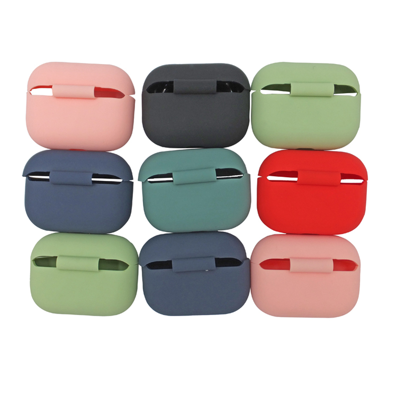 Нов дизайн Водоустойчив безжичен калъф за слушалки за слушалки от силиконов калъф за Airpods